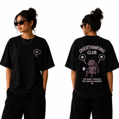 BestyPop Women’s Oversized T-Shirt - Overthinking Club