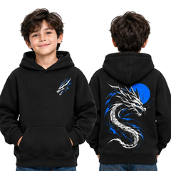 BestyPop Boy’s Plain Hoodie - Dragon (320 GSM)