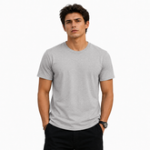 BestyPop Men’s Plain Round Neck T-Shirt