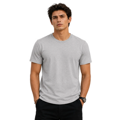 Men’s Plain Round Neck T-Shirt - 190 GSM Single Jersey