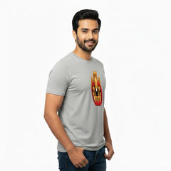 BestyPop Men’s Graphic Print Round Neck T-Shirt-Tirupathi Balaji (170 GSM single jersey)