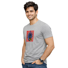 BestyPop Men’s Graphic Print Round Neck T-Shirt- Shivan (170 GSM single jersey)