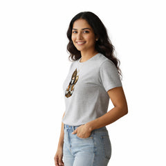 BestyPop Women’s Graphic Print Round Neck T-Shirt- Hanuman(170 GSM single jersey)