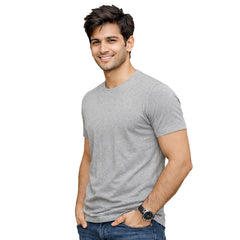 BestyPop Men’s Plain Round Neck T-Shirt