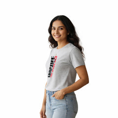 BestyPop Women’s Graphic Print Round Neck T-Shirt-Jesus(170 GSM single jersey)