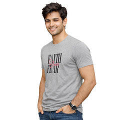 BestyPop Men’s Graphic Print Round Neck T-Shirt-Jesus(170 GSM single jersey)