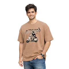 BestyPop Crew Neck oversized t-shirt - ചുള്ളൻ(225 GSM heavyweight fabric)