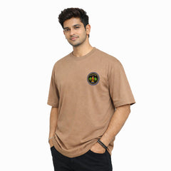 BestyPop Men’s Oversized Graphic Print T-Shirt - 225 GSM
