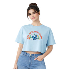 BestyPop Women’s Oversized Half Sleeve Crop Top