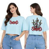 BestyPop Women’s Oversized Half Sleeve Crop Top - 220 GSM