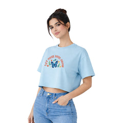 BestyPop Women’s Oversized Half Sleeve Crop Top