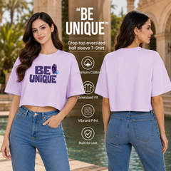 BestyPop Women’s Oversized Half Sleeve Crop Top