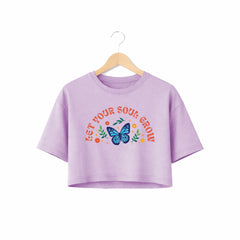 BestyPop Women’s Oversized Half Sleeve Crop Top