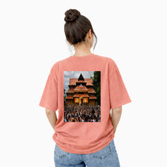 Bestypop Women's Crew Neck Oversized t-shirt - തൃശൂർ പൂരം വൈബ്സ്