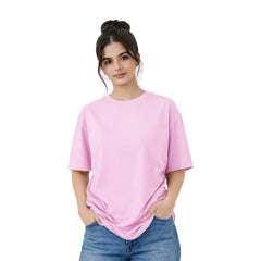 Bestypop Women's Plain oversize T-shirt - 270 GSM French Terry