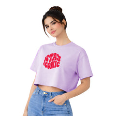 BestyPop Women’s Oversized Half Sleeve Crop Top