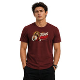 Freethinker | Arif Men's Jesus Saves You Crew Neck T-Shirt - (170 GSM single jersey)