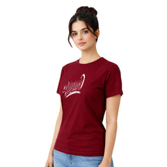 Bestypop Women's Crew Neck t-shirt - ചുള്ളത്തി(170 GSM single jersey)