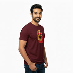 BestyPop Men’s Graphic Print Round Neck T-Shirt-Tirupathi Balaji (170 GSM single jersey)