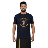 BestyPop Men’s Graphic Print Round Neck T-Shirt- Ayyappan(170 GSM single jersey)