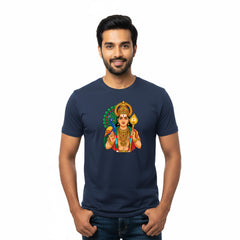 BestyPop Men’s Graphic Print Round Neck T-Shirt- Murugan (170 GSM single jersey)