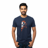 BestyPop Men’s Graphic Print Round Neck T-Shirt- Hanuman (170 GSM single jersey)
