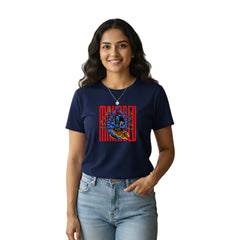 BestyPop Women’s Graphic Print Round Neck T-Shirt - Shivan (170 GSM single jersey)