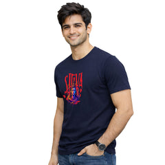 BestyPop Men’s Graphic Print Round Neck T-Shirt- Shivan (170 GSM single jersey)