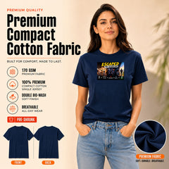 Freethinker | Arif Women's Escaped The Algorithm Neck T-Shirt - (170 GSM single jersey)