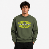 BestyPop Men’s Graphic Print Round Neck Sweatshirt - 270 GSM