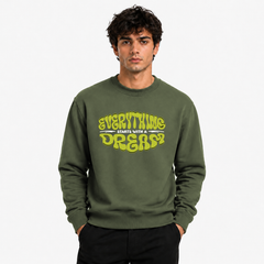 BestyPop Men’s Graphic Print Round Neck Sweatshirt - 270 GSM