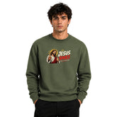 Freethinker | Arif Men's Jesus Save Us Sweatshirt full sleeve - (270 GSM, unbrushed)