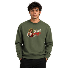 Freethinker | Arif Men's Jesus Save Us Sweatshirt full sleeve - (270 GSM, unbrushed)