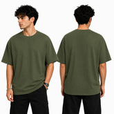 BestyPop Men’s Oversized Plain T-Shirt