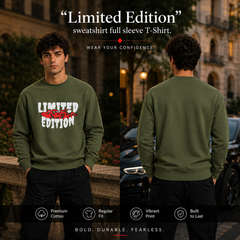 BestyPop Men’s Graphic Print Round Neck Sweatshirt - 270 GSM