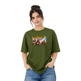 Freethinker | Arif Women's Reincarnation Crew neck Oversized T-Shirt - (225 GSM heavyweight fabric)