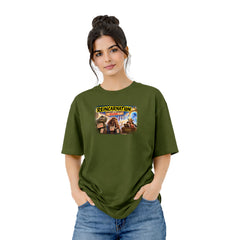 Freethinker | Arif Women's Reincarnation Crew neck Oversized T-Shirt - (225 GSM heavyweight fabric)