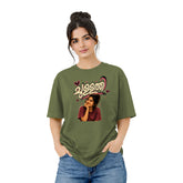 BestyPop Crew Neck oversized t-shirt - ചുള്ളത്തി(225 GSM heavyweight fabric)