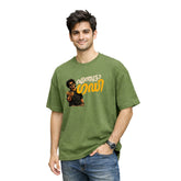 BestyPop Crew Neck oversized t-shirt - എന്തൂട്ടാ ഗഡി(225 GSM heavyweight fabric)