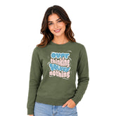 BestyPop Women’s Graphic Print Round Neck Sweatshirt - 270 GSM