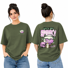 Bestypop Women’s Oversized Spooky Graphic T-Shirt