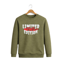 BestyPop Men’s Graphic Print Round Neck Sweatshirt - 270 GSM