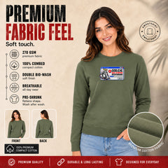 Freethinker | Arif Women's God Has Stopped Responding Sweatshirt full sleeve - (270 GSM, unbrushed)