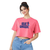 BestyPop Women’s Oversized Half Sleeve Crop Top