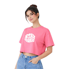 BestyPop Women’s Oversized Half Sleeve Crop Top