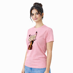 Bestypop Women's Crew Neck t-shirt - ചുള്ളത്തി(170 GSM single jersey)