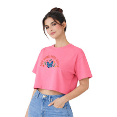 BestyPop Women’s Oversized Half Sleeve Crop Top