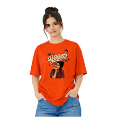 BestyPop Crew Neck oversized t-shirt - ചുള്ളത്തി(225 GSM heavyweight fabric)