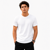 BestyPop Men’s Plain Round Neck T-Shirt