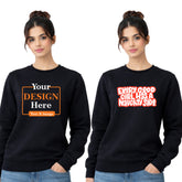 Bestypop Women Round Neck sweatshirt T-shirt – Customize